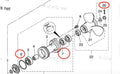 Lower Unit Seal Kit for Tohatsu MFS25B MFS25C MFS30B MFS30C (25HP) 3AC601110