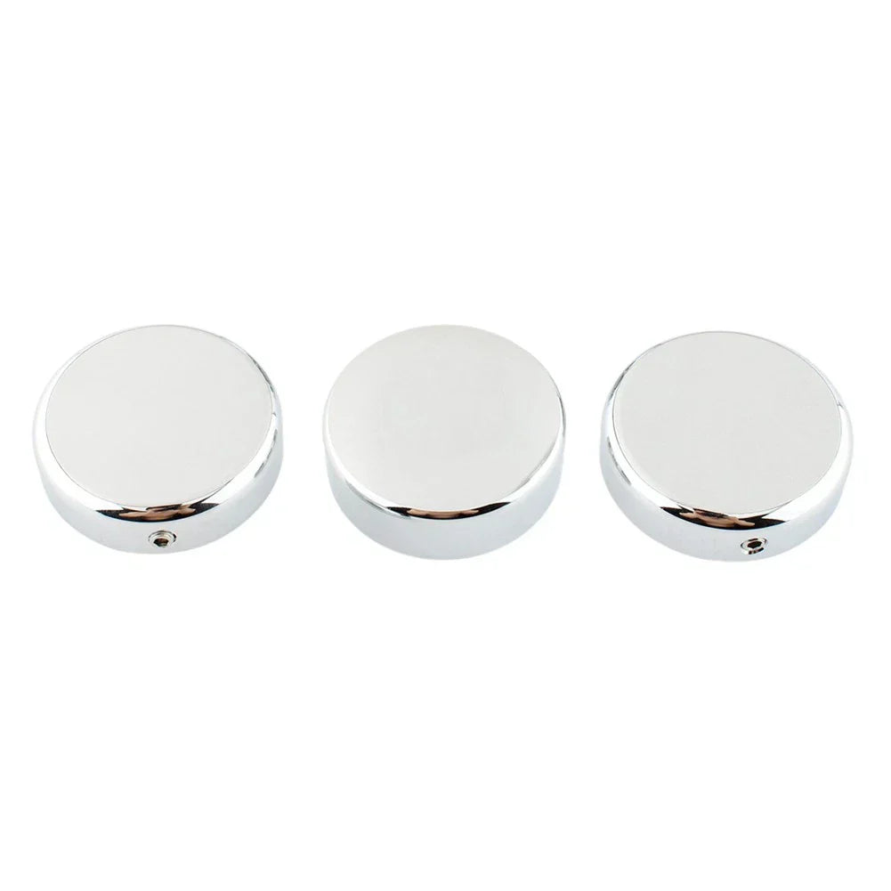 3 x Chrome Top Fork Tube Stem Nuts for Harley V-Rod Night Rod Special (2007-2011)