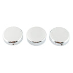 3 x Chrome Top Fork Tube Stem Nuts for Harley V-Rod Night Rod Special (2007-2011)