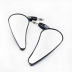 Black Raindrop Racing Mirrors for Harley Iron 883 1200 Custom Roadster (2004–2023)