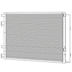 A/C Condenser Replacement Repair Part for 2013–2016 Hyundai Veloster
