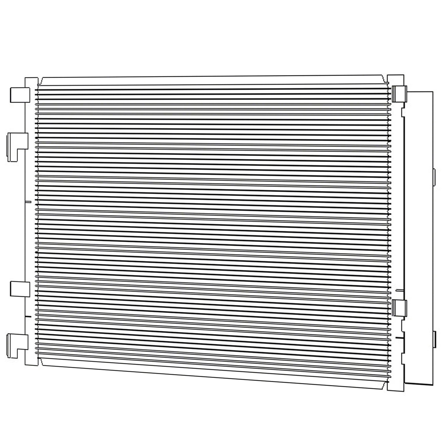 A/C Condenser Replacement Repair Part for 2013–2016 Hyundai Veloster