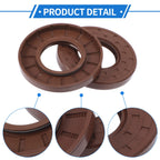 Set of 2 Oil Seal Rotary Shaft Seal FKM Rubber 40x80x10mm