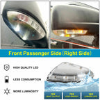 Passenger Mirror Turn Signal Puddle Light Lamp for Dodge Ram 1500 2500 (2009–2014)