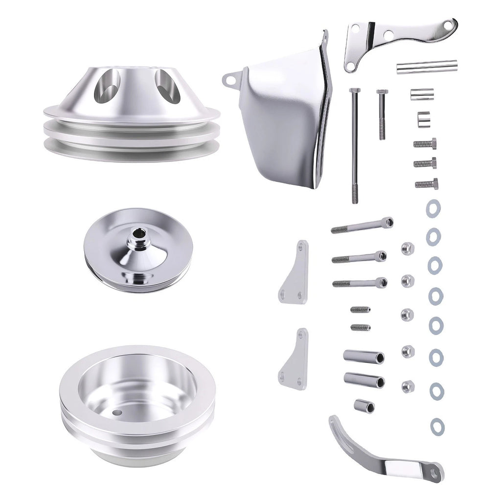 Water Pump Pulley Bracket Kit for Small Block Chevy (262–350)