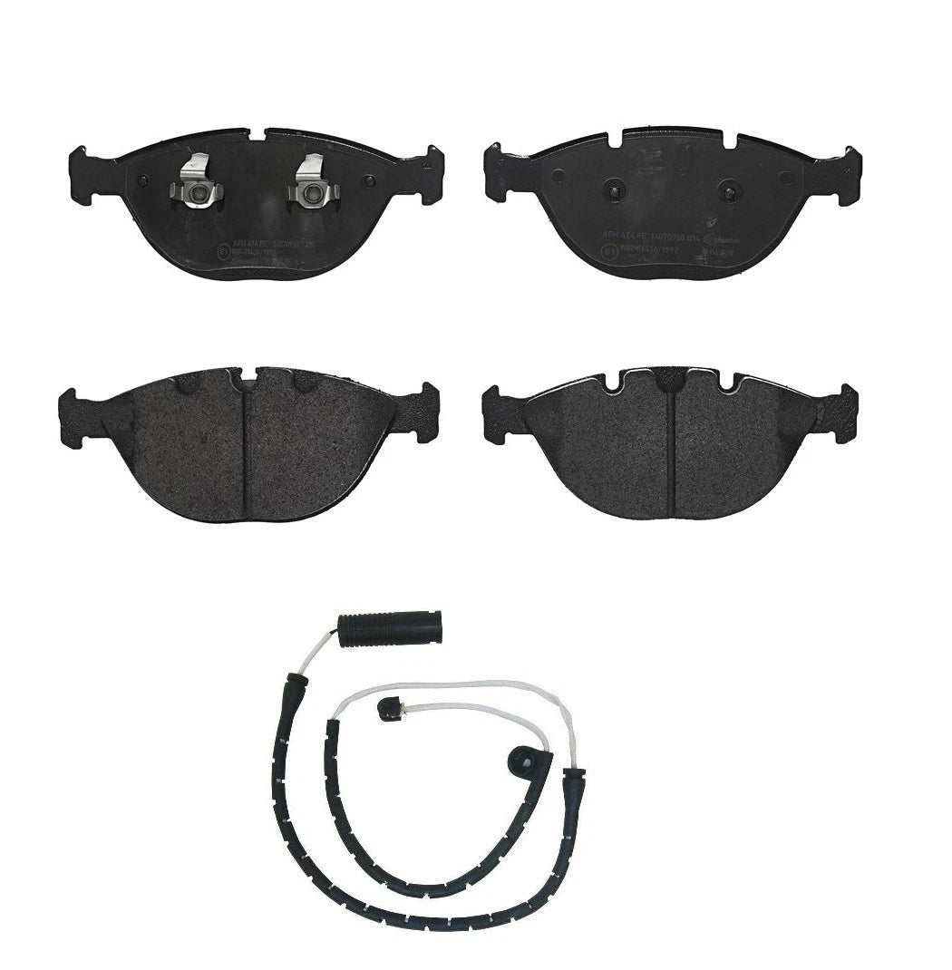 Set of 4 Brembo Front Low-Met Brake Pads with Wear Sensor for BMW E53 X5 (2000–2006)