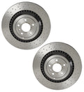 2X Brembo Rear X-Drilled UV Coated Disc Brake Rotors for MB W164 W251