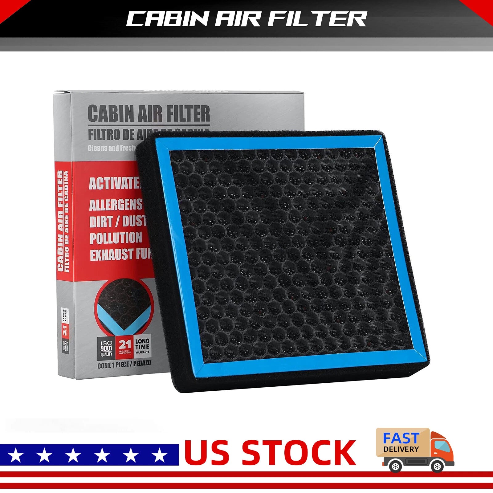 HEPA Cabin Air Filter for Honda Civic (2016–2022), Clarity (2017–2021), CR-V (2017–2022)