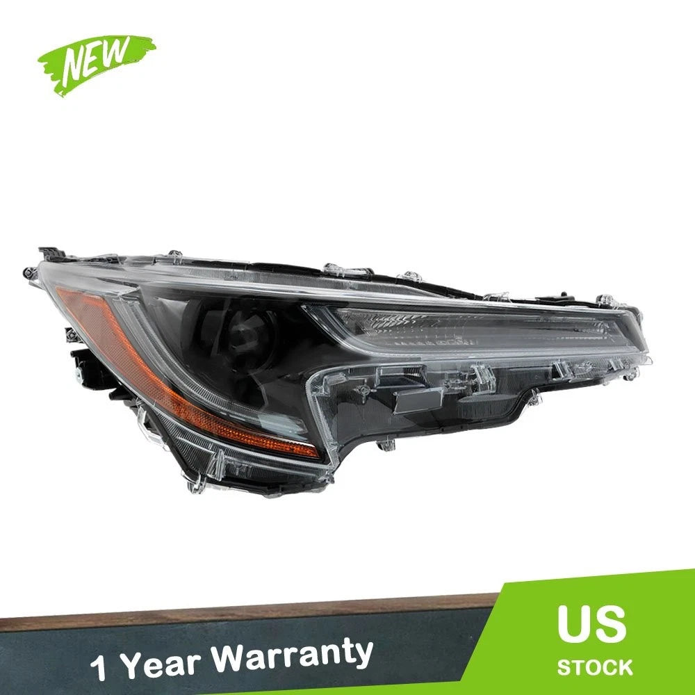 Passenger Side Headlight Projector for Toyota Corolla (2023) - Clear Halogen Black