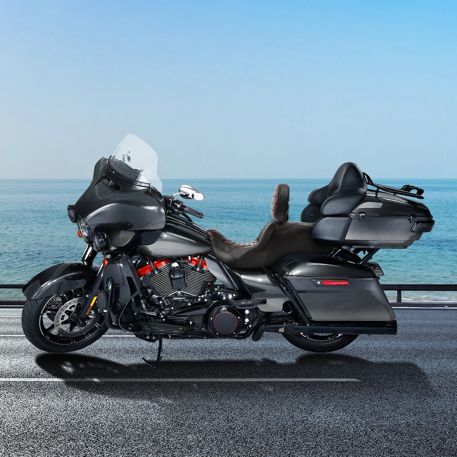 Driver Passenger Seat Backrest for Harley Touring Road Glide (2014–2023)