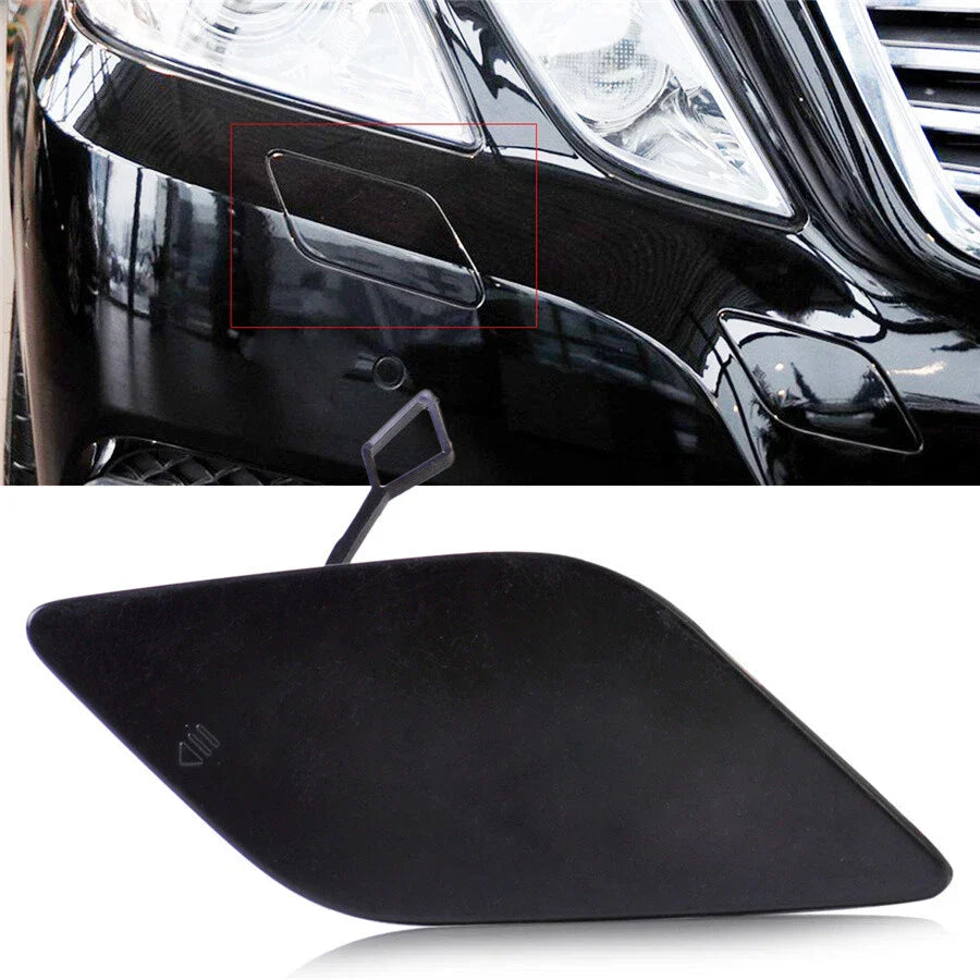 Black Front Bumper Tow Hook Cover for Mercedes Benz E-Class (2009-2016)