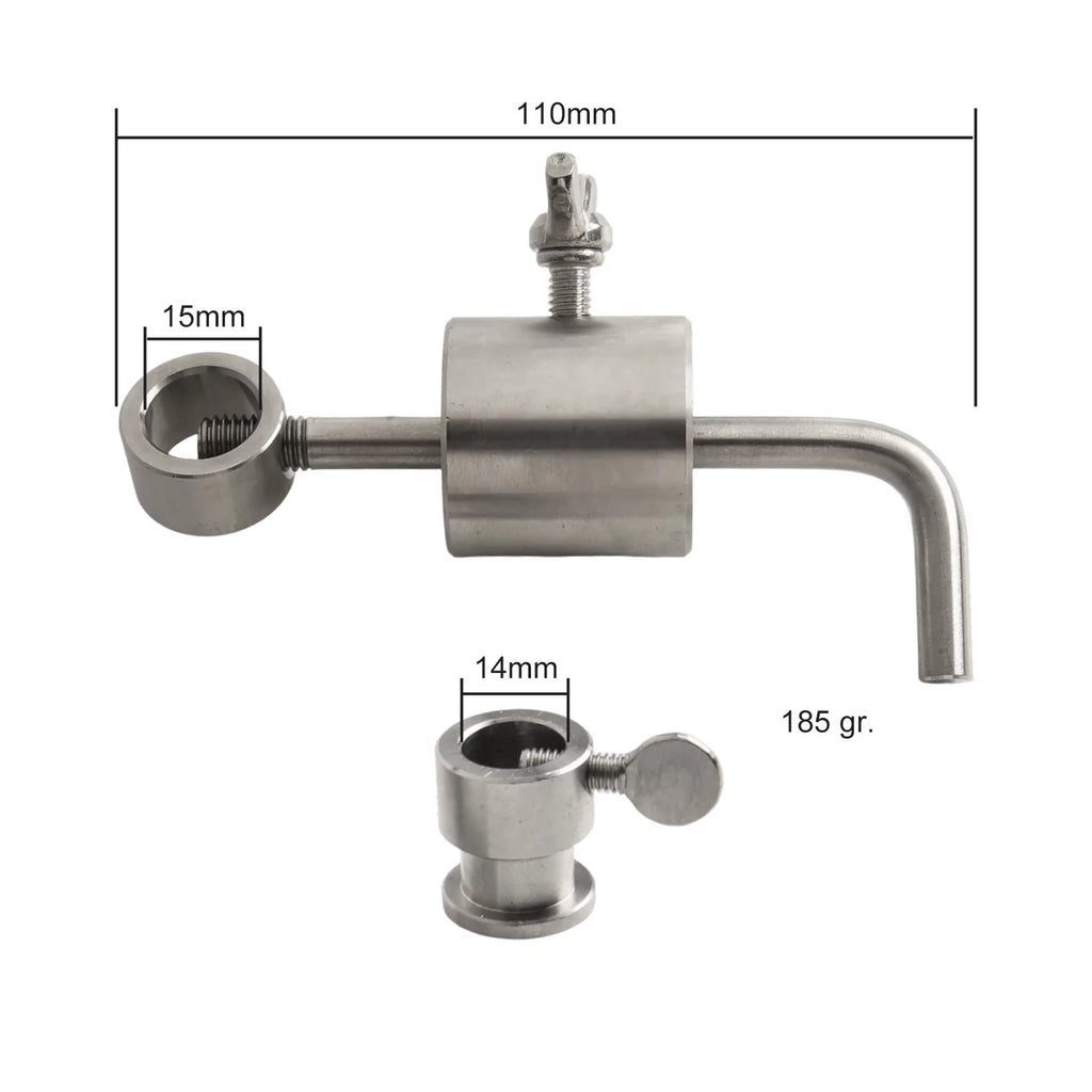 Rotisserie Skewer BBQ Rod with Weight Counterbalance for Professional Use