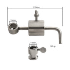 Rotisserie Skewer BBQ Rod with Weight Counterbalance for Professional Use