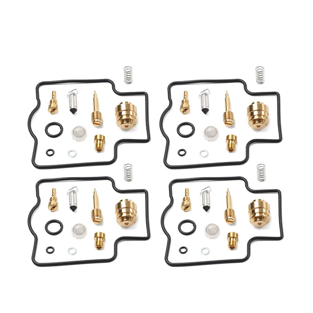 Set of 4 Carburetor Repair Kits for Kawasaki ZX500 ZZR500 (1990–1992)