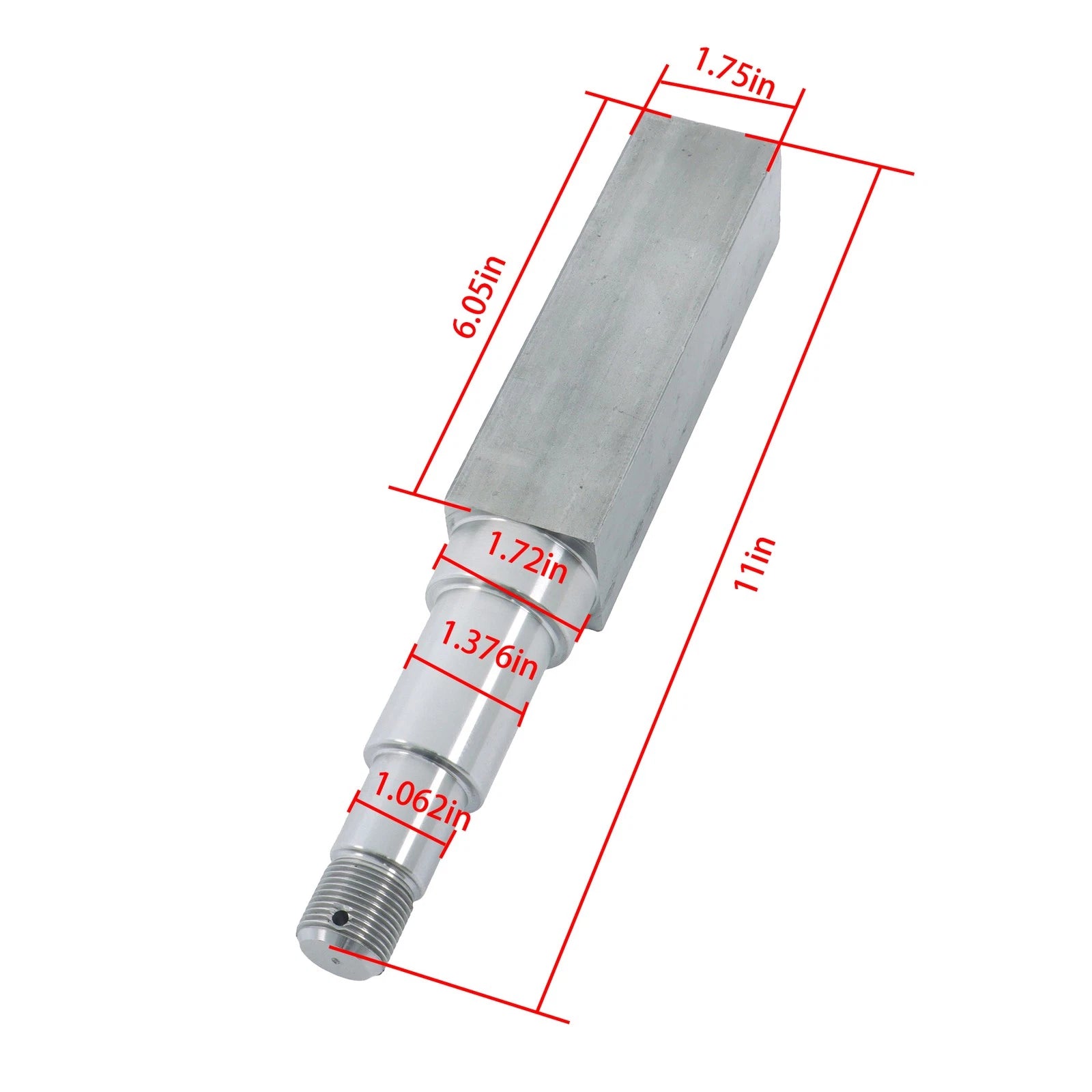 Trailer Axle Spindle for 11'×1.75' Square Spindle (Fits 84)