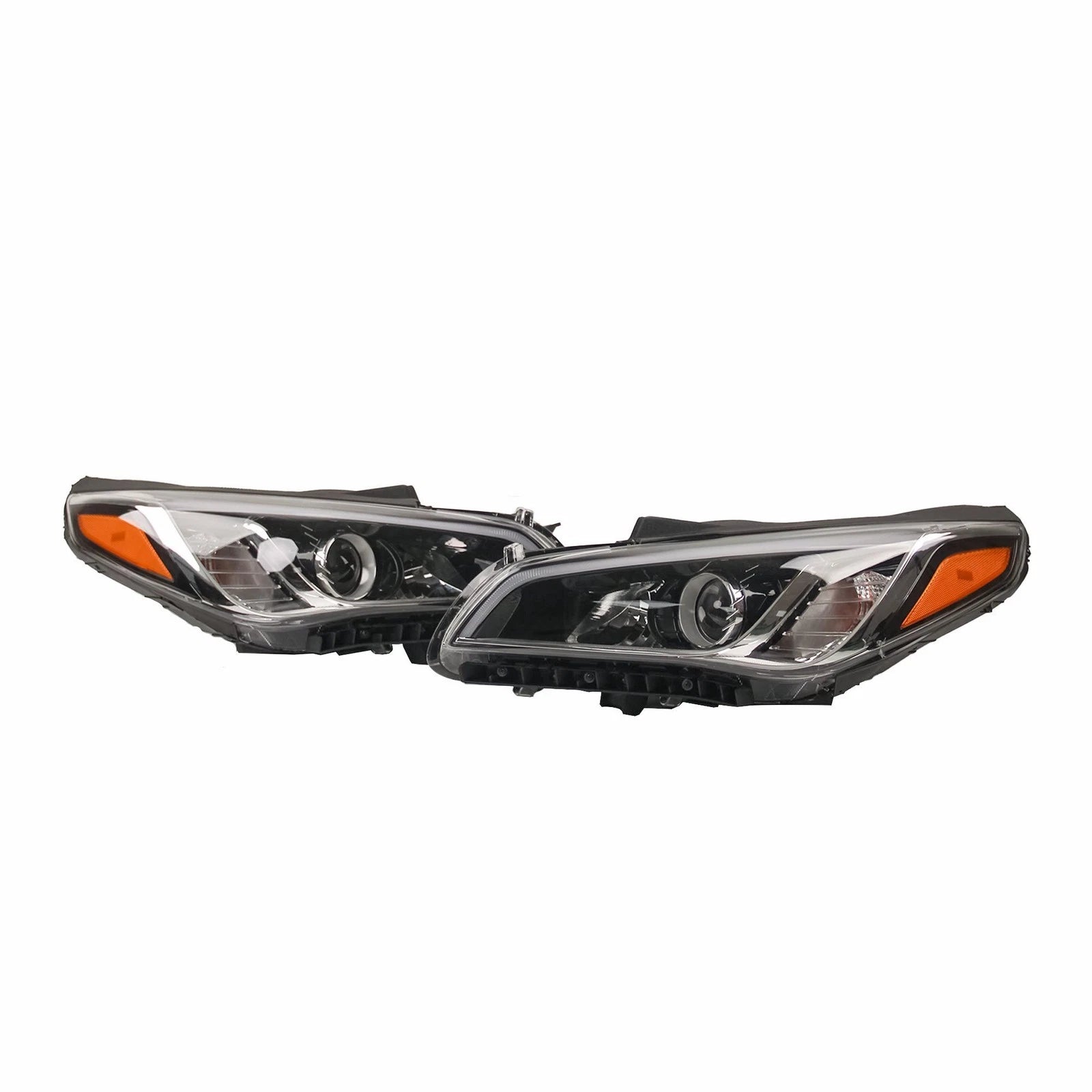 2X Headlights for Hyundai Sonata (2015–2017) w/ Bulbs