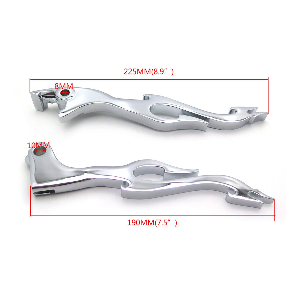 Clutch Brake Flame Hand Levers for Honda Shadow 600/750/1100 (1998–2023)