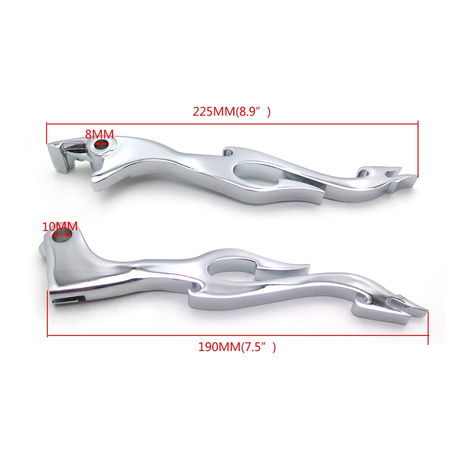 Clutch Brake Flame Hand Levers for Honda Shadow 600/750/1100 (1998–2023)