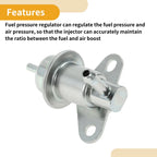 Fuel Pressure Regulator for Mitsubishi 3000GT (1991–1999) No.MD322989 Aluminum Alloy
