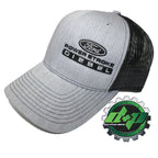 Richardson 112 Gray Denim Black Mesh Hat for Ford Powerstroke Truck
