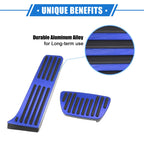 3pcs Gas Accelerator Brake Foot Rest Pedal for Toyota RAV4 (2019–2021) Blue