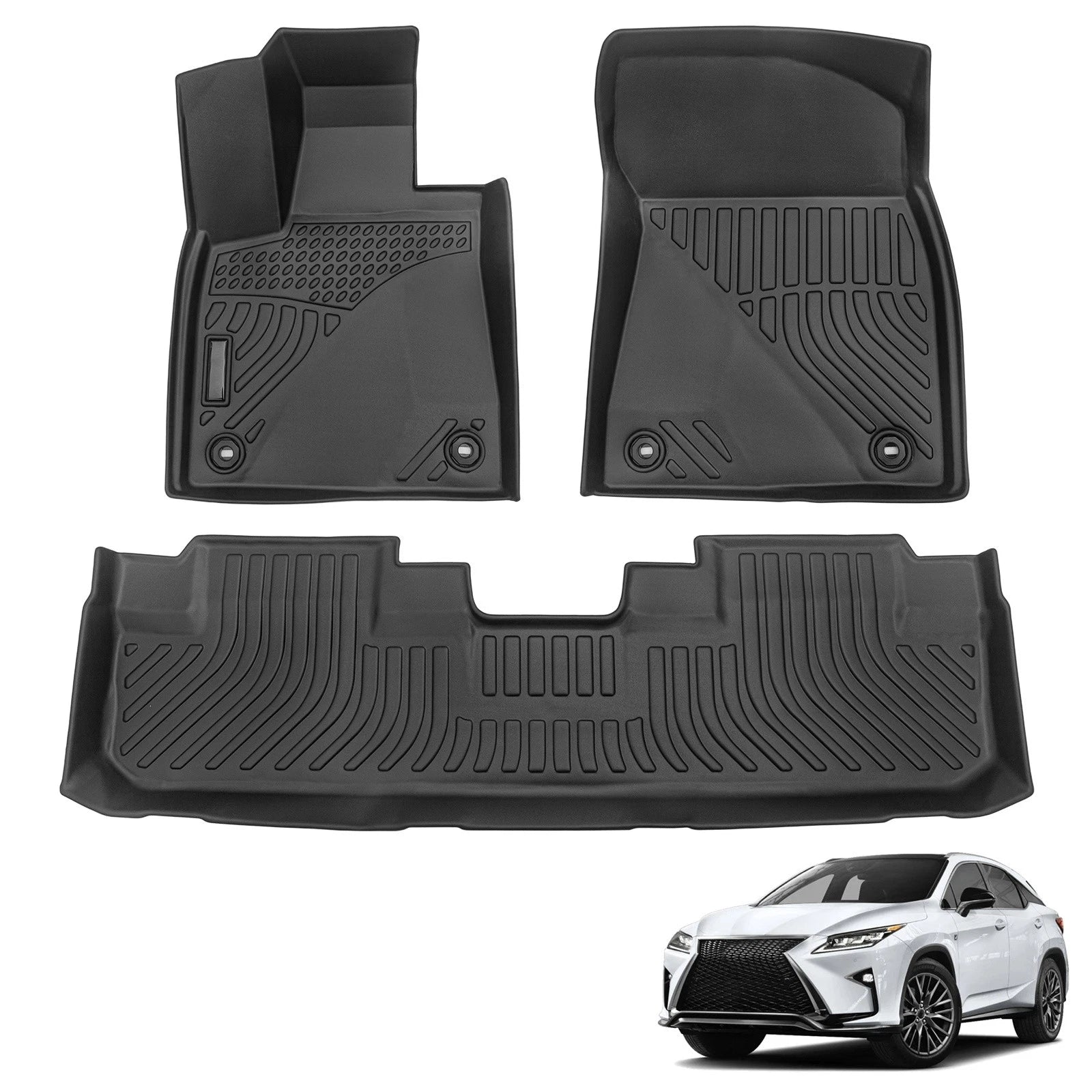 All Weather Floor Mats for Lexus RX350/RX450h/RX350L/RX450h (2016–2022)