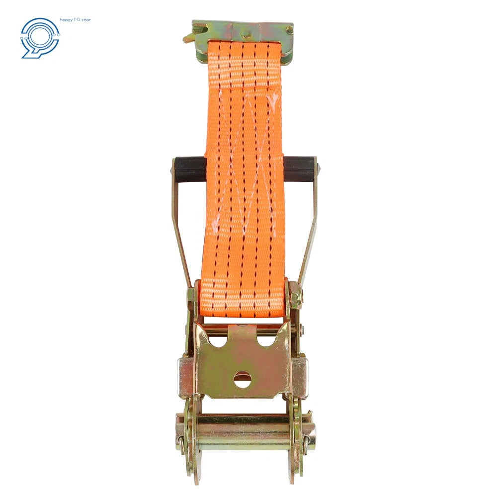 Set of 8 2-Inch x 15-Foot Orange E-Track Ratchet Straps 4000 lbs