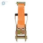 Set of 8 2-Inch x 15-Foot Orange E-Track Ratchet Straps 4000 lbs