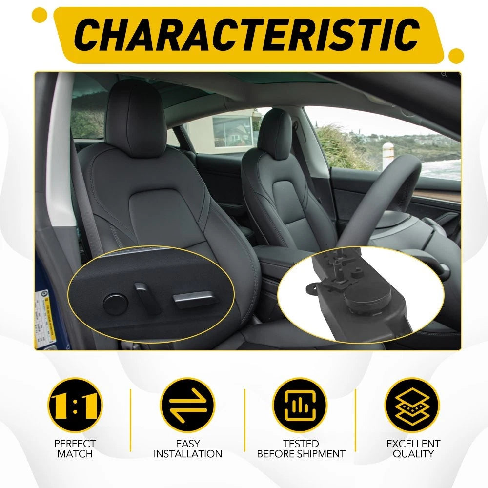 Front Right Passenger Power Seat Control Switch for Tesla Model 3/Y (2017–2022)