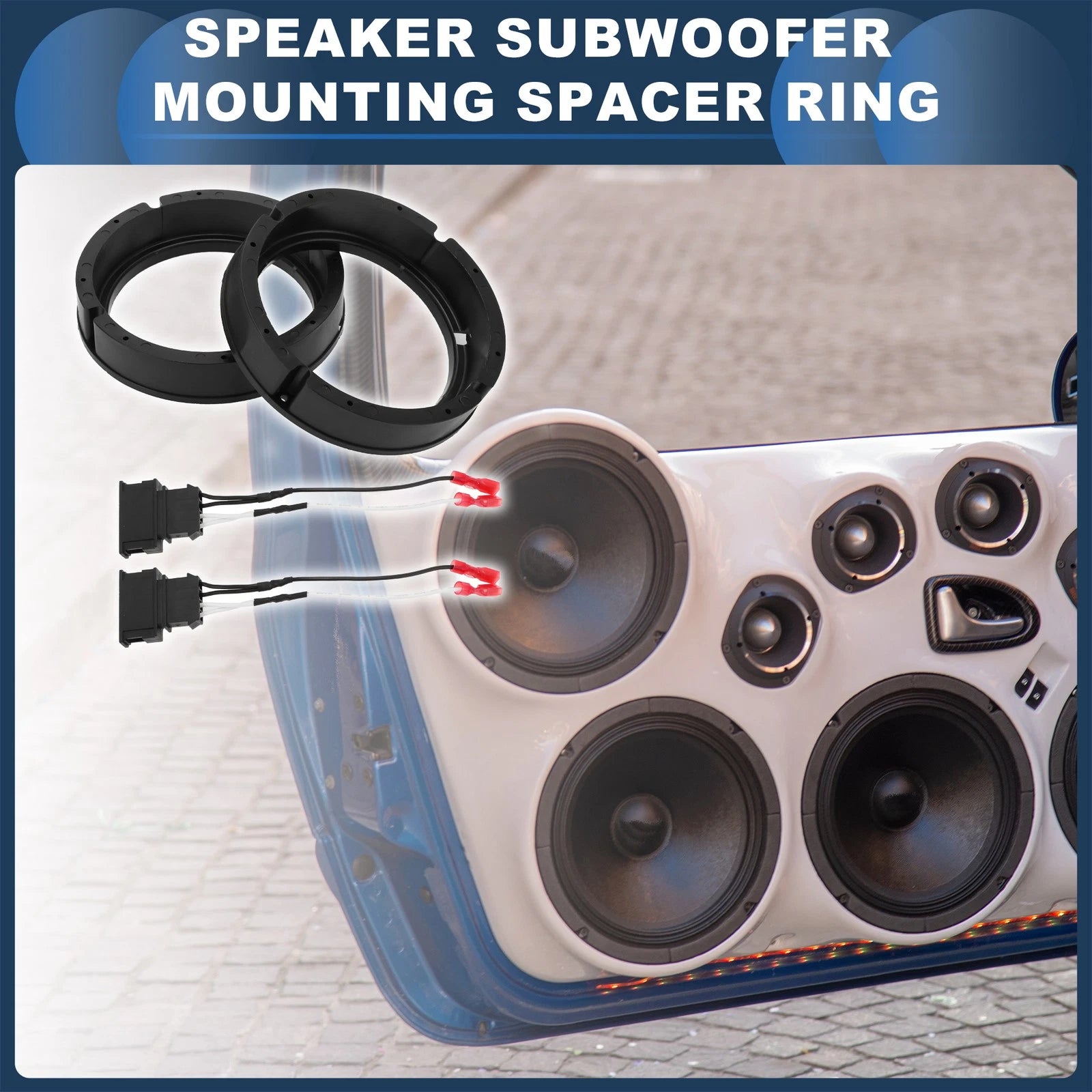 Set of 2 Speaker Spacer Rings for Volkswagen Golf MK7 (2015–2021)