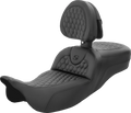 SADDLEMEN RoadSofa Seat for FL (Extended Reach, Honeycomb, with Backrest)