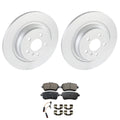 Set of 2 Bosch QuietCast Rear Rotors & Akebono Ceramic Pads for X166 GLE350