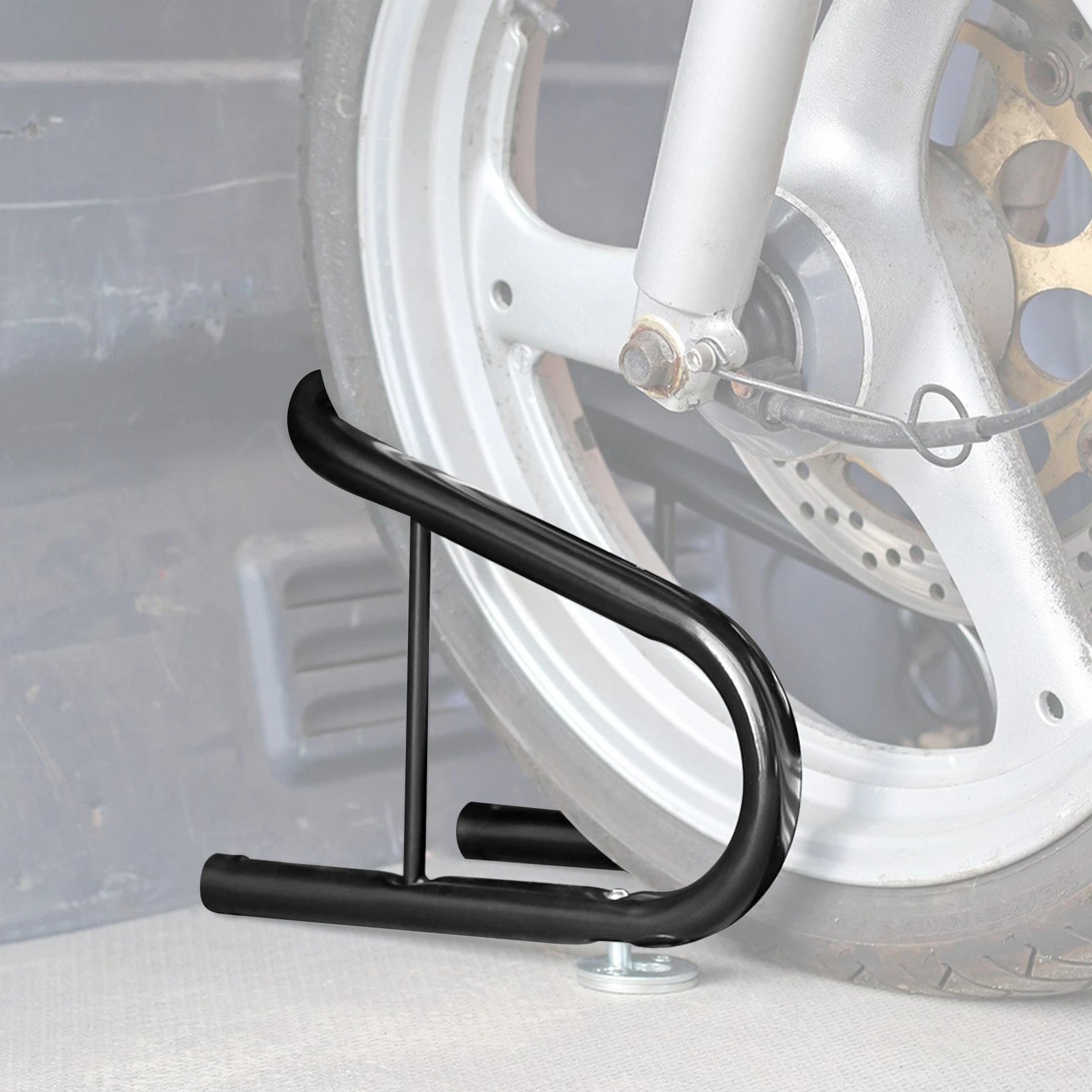 6.5" Motorcycle Tire Wheel Chock for Quick Release (Steel)