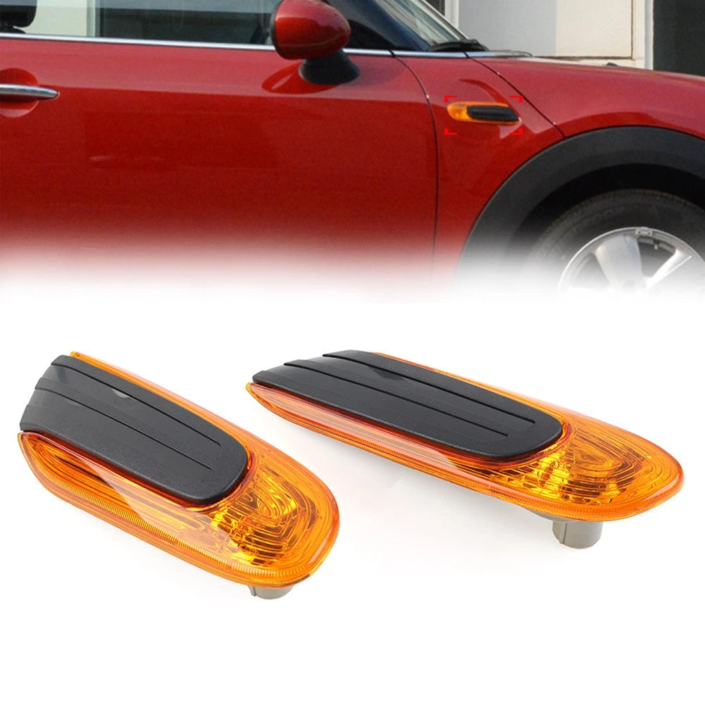 2X Front Fender Side Indicator Cover for Mini Cooper F55 F56 F57 (2014–2021)