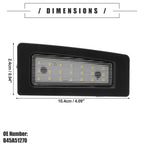 2X LED License Plate Light for Mazda 3 (2014–2018) No.B45A51270