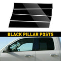 Set of 4 Gloss Black Pillar Post Decal Trim for Dodge Ram (2009–2018)