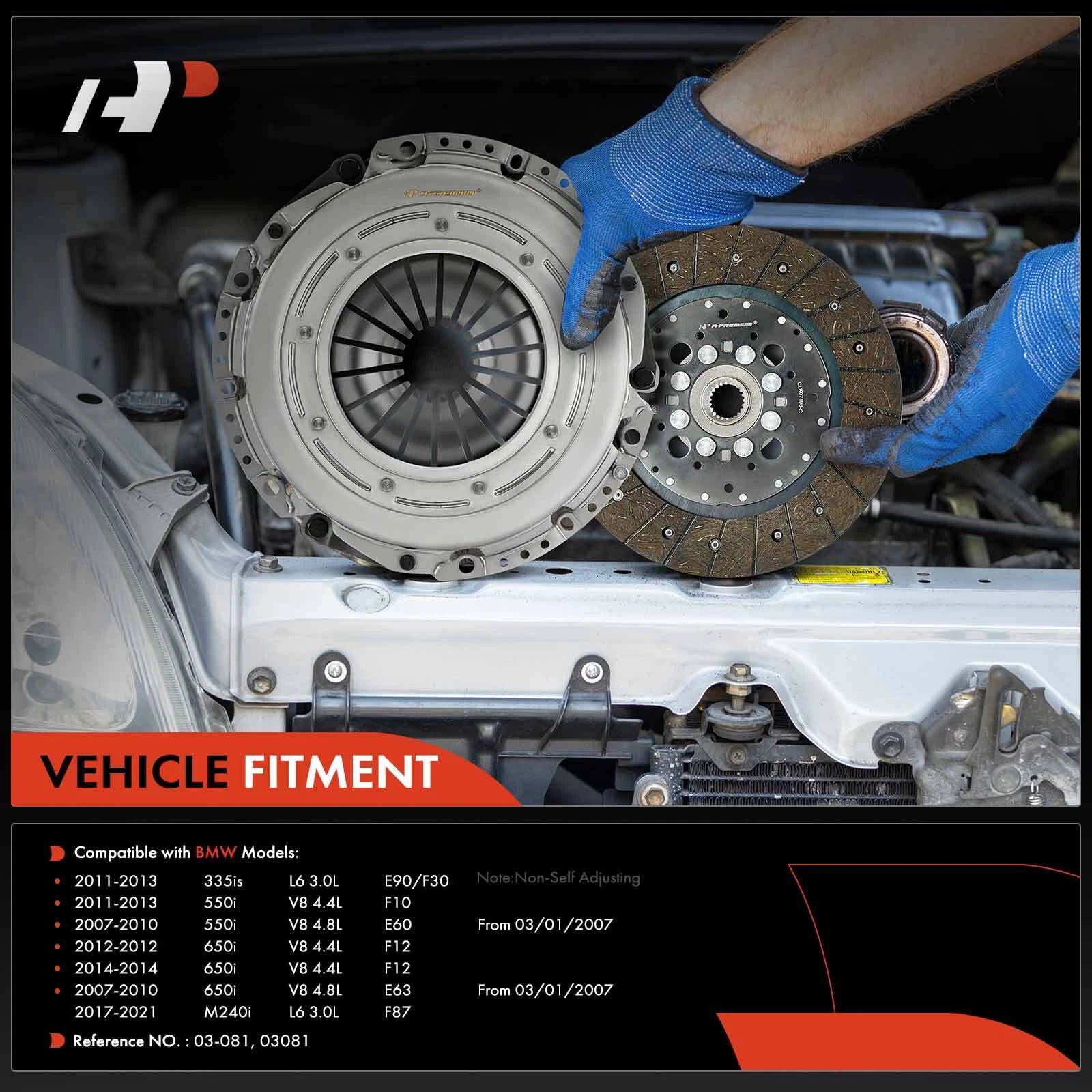 Clutch Kit for BMW E90 F30 335is F10 E60 550i F12 (2007–2016)