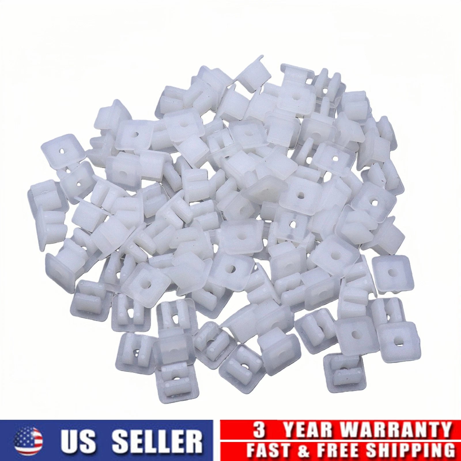 100PCS Nylon Nut #10 Screw Grommet Clip for Toyota 4Runner Corolla Tacoma Tundra (1996–2023)