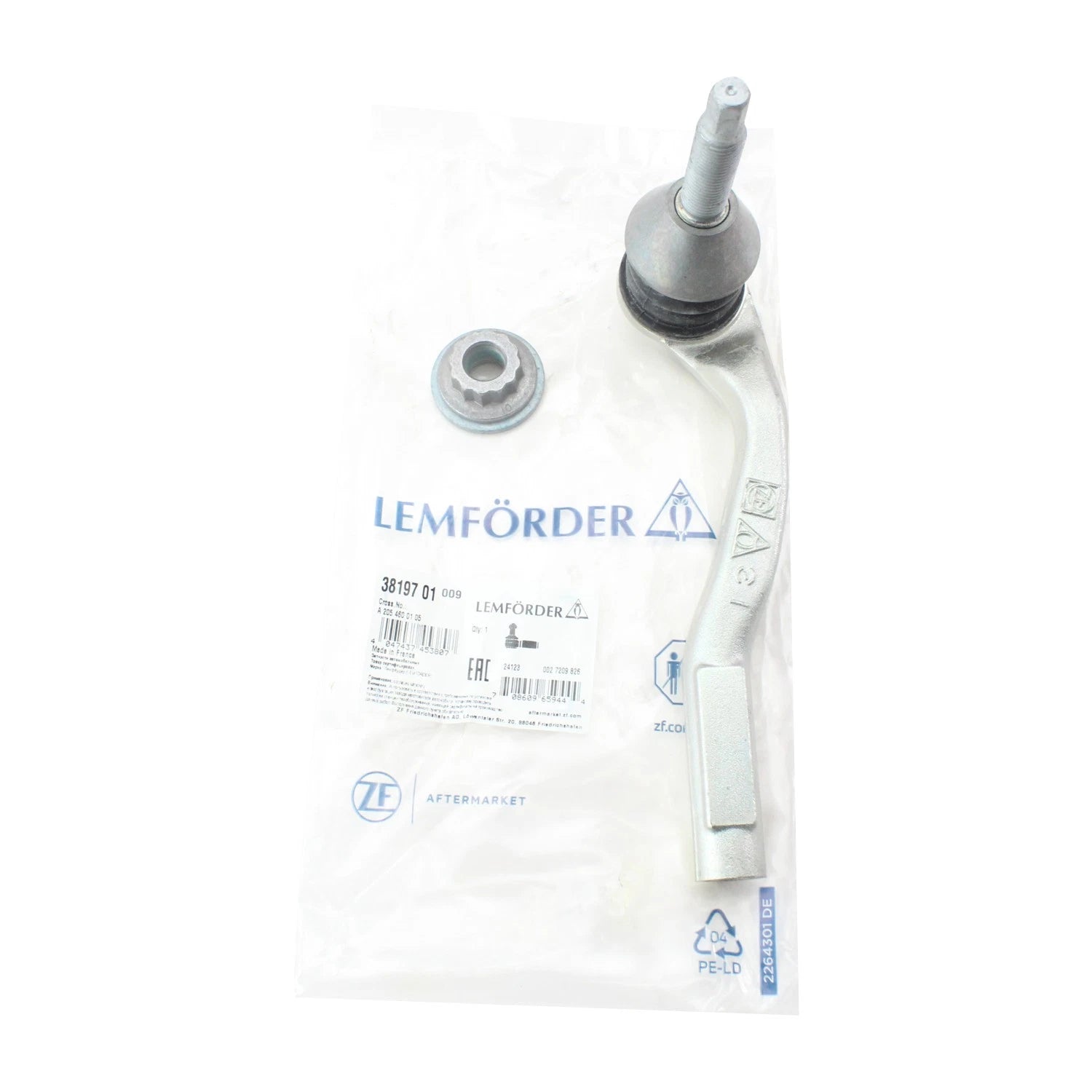 Tie Rod End for Lemfoerder (Passenger Side Outer) (3819701)