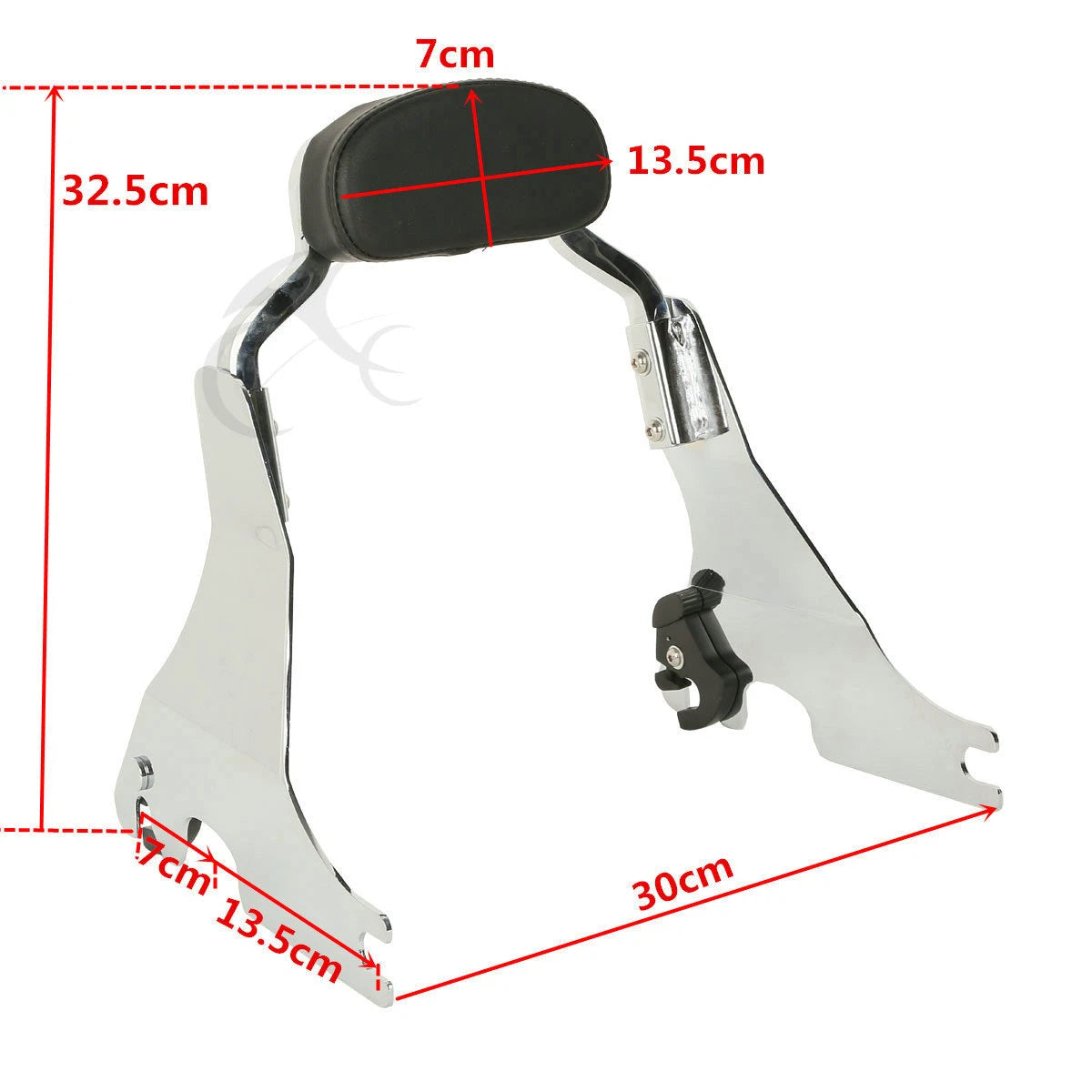 Sissy Bar Short Passenger Back Rest for Harley Sportster 883 1200 XL (2004–2024)