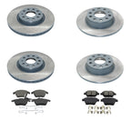 DuraGo Front Rear Rotors & Bosch QuietCast Brake Pads Kit for Beetle Jetta