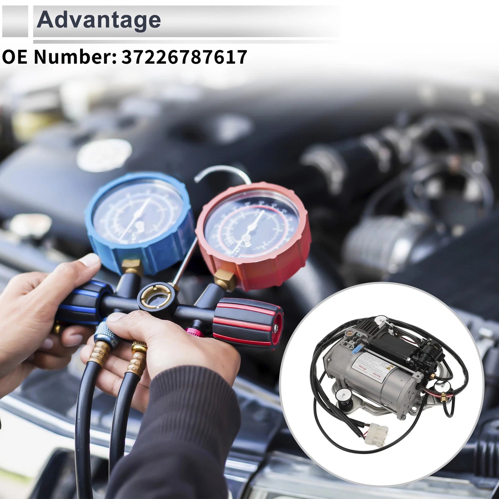 Air Suspension Compressor for BMW X5 (2000–2006) No. 37226787617