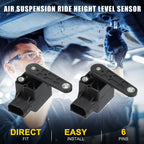 Set of 2 Air Suspension Ride Height Level Sensors for Audi A4 (4B0907503A)