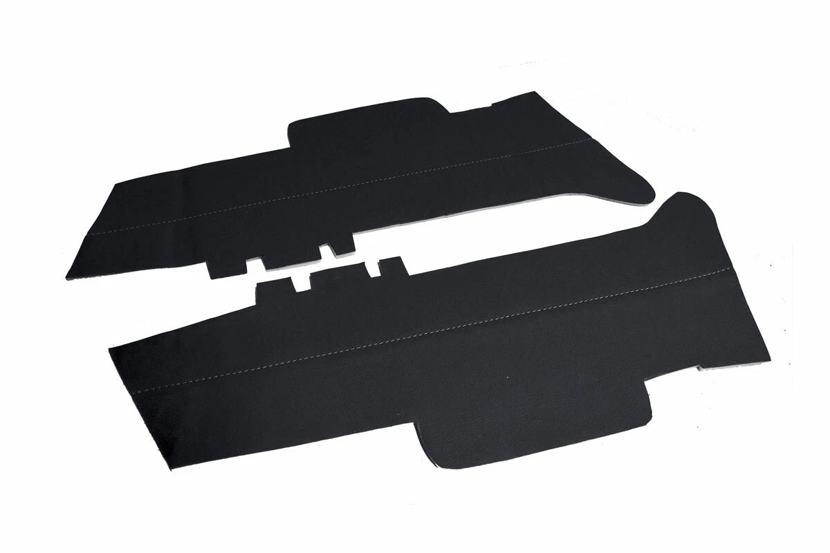 Door Panel Cover Skin for Acura TL (2009–2014) Black PVC Leather