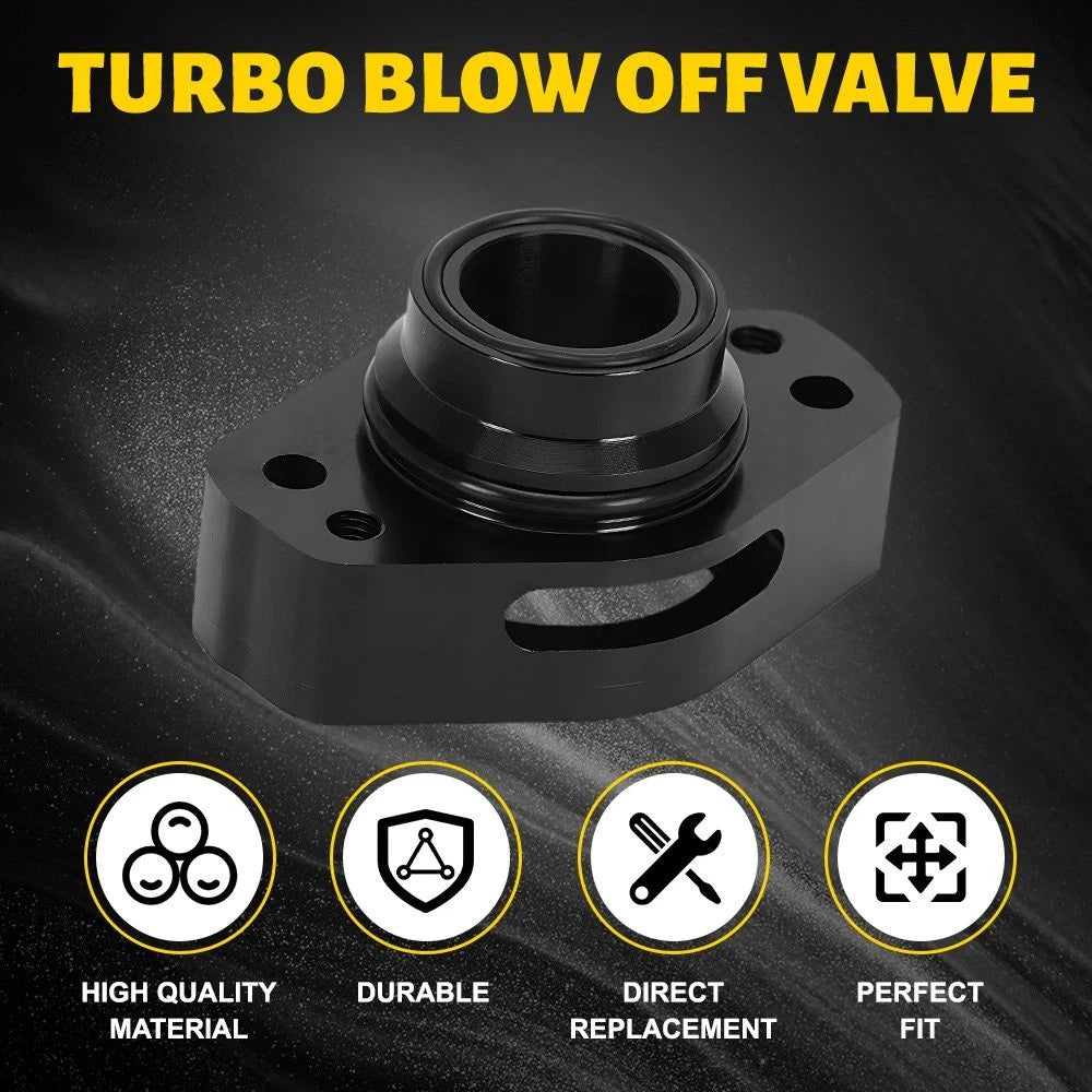 Black Blow Off Valve Adapter for Ford F-150 2.7L 3.5L Ecoboost (2016–2023)