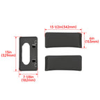 Front Bumper License Plate Bracket & Guards for Ford F150 (2009-2014)
