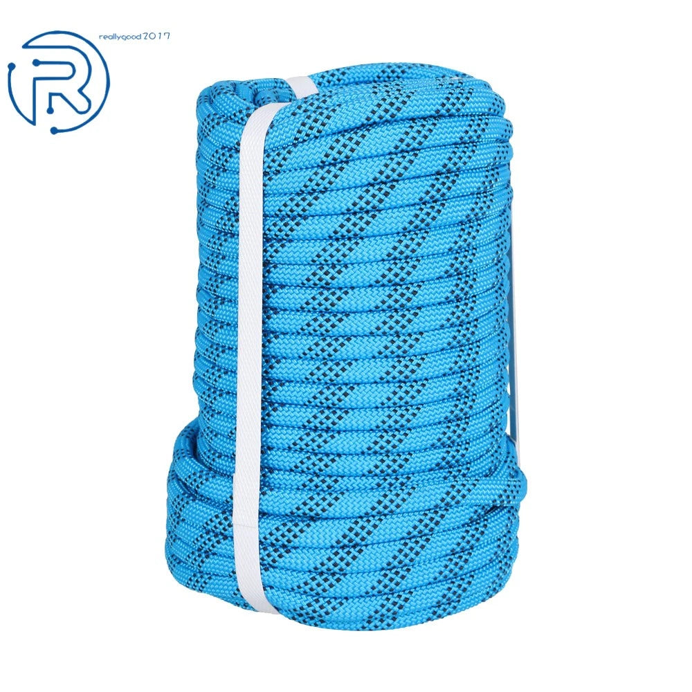 3/8" × 100' Braided Polyester Pulling Rope (3520 Lbs Strength)
