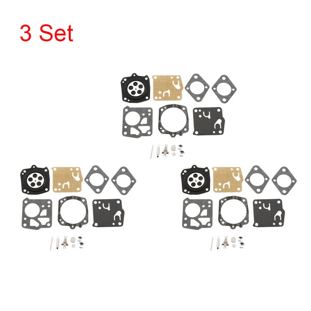 Set of 3 Chainsaw Carburetor Kits for Tillotson RK-23HS RK-17HS