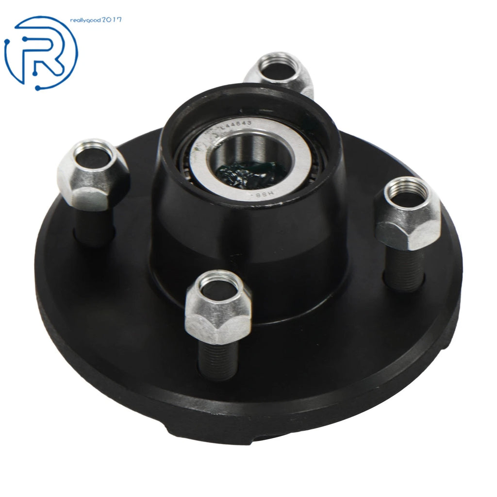 2 Pack Trailer Hub Assembly for 4-Lug Trailers (Fits Various Models)