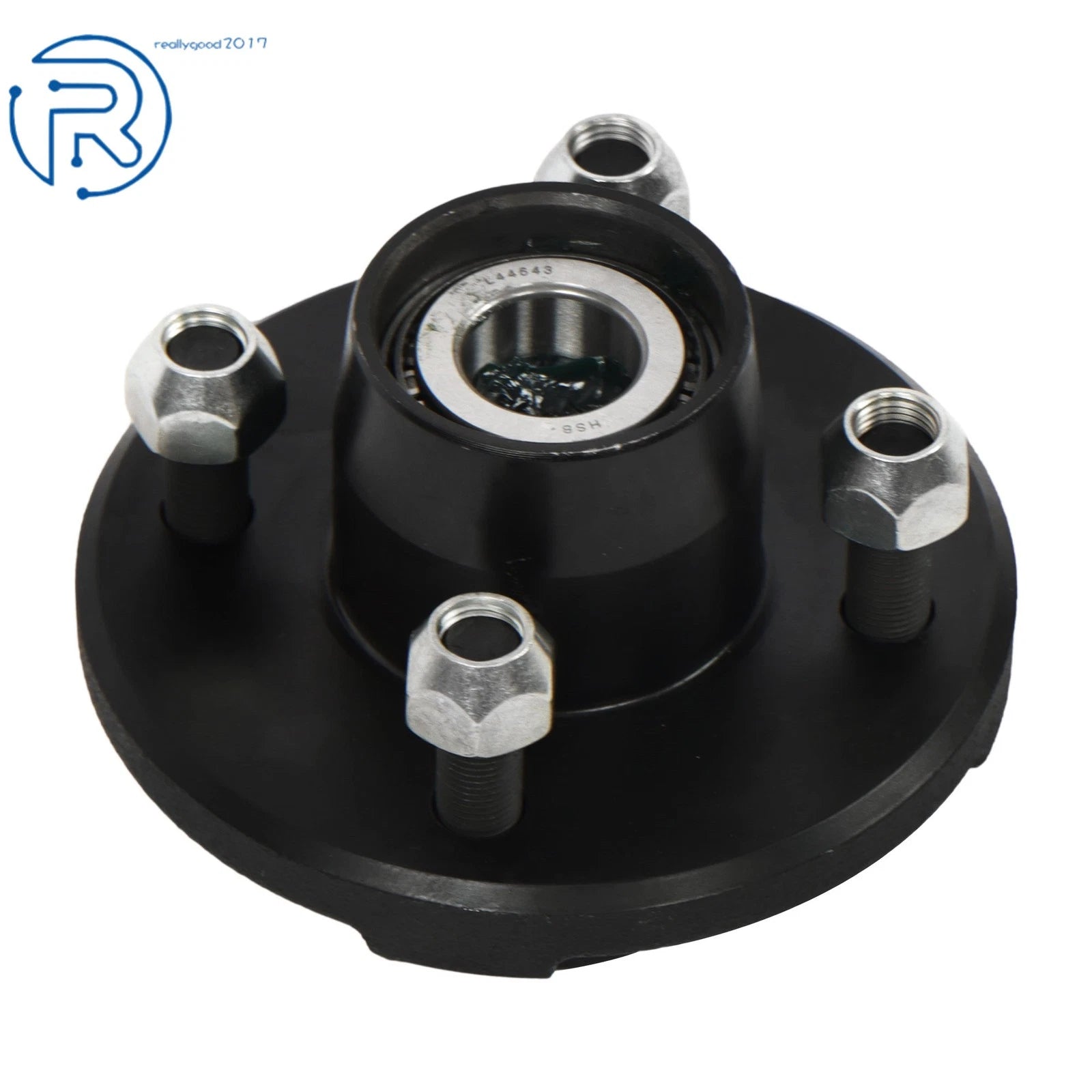 2 Pack Trailer Hub Assembly for 4-Lug Trailers (Fits Various Models)